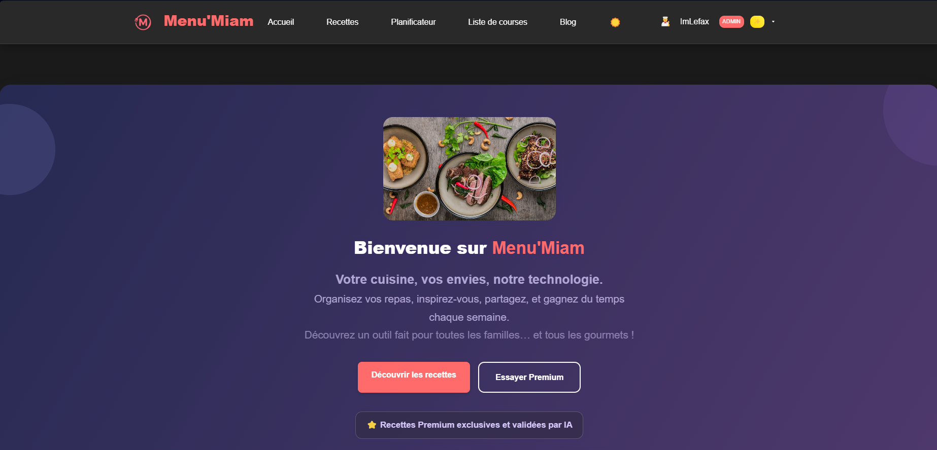 Projet Menumiam